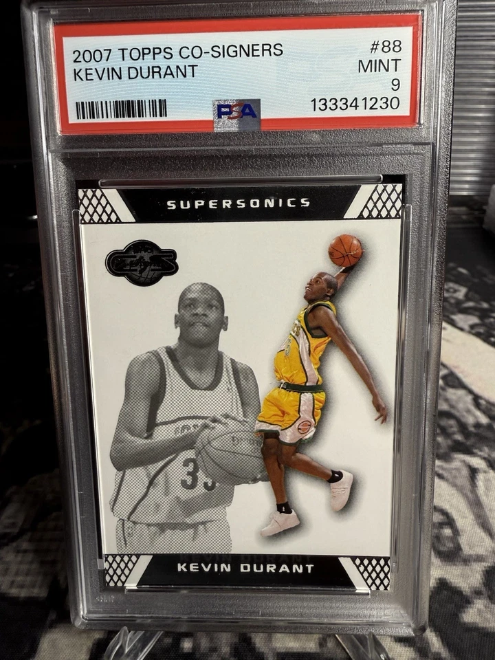 Topps Co-firmantes #88 2007 Kevin Durant Rookie RC 223/499 PSA 9 Foto 1 de 3