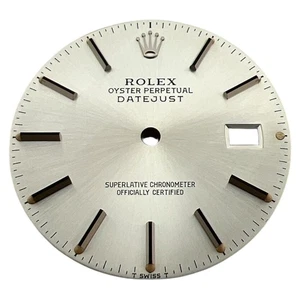 Rolex Oyster Perpetual Datejust genuino esfera de 36 mm plateada 16013 16233 - Imagen 1 de 4
