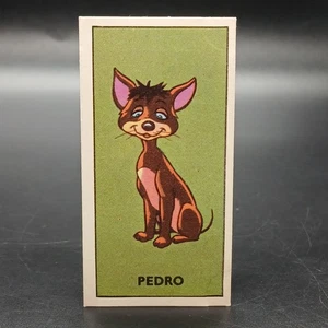 1957 Barratt Disney Mickey's Sweet Cigarettes #18 PEDRO Rare Tobacco Card - Picture 1 of 2