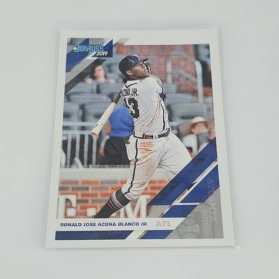 2019 Donruss Baseball Ronald Acuna Jr. #87 Name Variation Atlanta Braves - Image 1 of 2