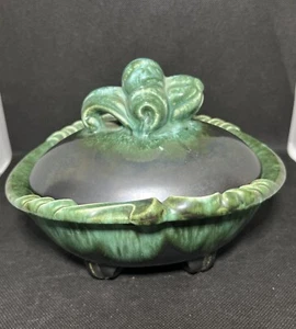 Exquisite Majolica Footed Jar. Vintage & Rare.  - Picture 1 of 6