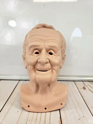 DE COLECCIÓN WILLIAM WALLACE JR Bisque Old Man Doll Head 1989 muñeca hecha sin pintar Foto 1 de 4