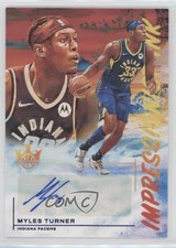 2021 Panini Court Kings Impressionist Ink Sapphire /25 Myles Turner #II-MTN Auto