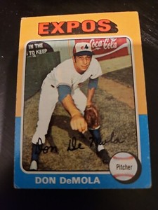 1975 Topps baseball #391 Don DeMola