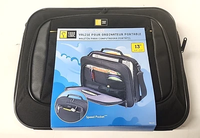Case Logic Laptop Case Speed Pocket 13" Laptop Case Black NEW - Image 1 of 4