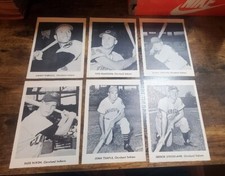 1960's Cleveland Indians Jay Publishing Photos of 6 . 1958-1961 Original