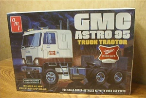 AMT GMC ASTRO 95 CAMIÓN TRACTOR MILLER LITE KIT MODELO ESCALA 1/25 #1230 - Imagen 1 de 3