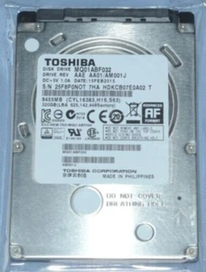 Toshiba 2.5" 7mm 320GB MQ01ABF032 SATA Notebook Laptop Hard Drive - Picture 1 of 3