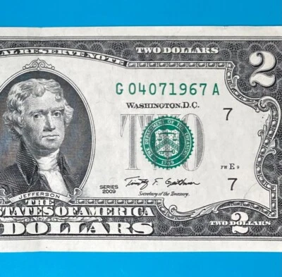April 7, 1967 / 4 July 1967 (G 04071967 A) BIRTHDAY Note $1 One Dollar Bill - Image 1 of 4