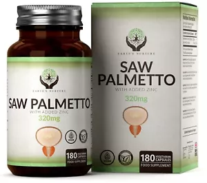 Saw Palmetto 320mg | 180 Capsules for Urinary Tract, Bladder & Prostate - Picture 1 of 27