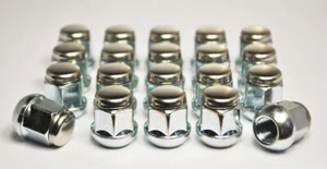 Juego de 20 llantas de aluminio hexagonales M12 X 1.5, 19 mm tuercas de rueda para Honda (plata) - Imagen 1 de 2