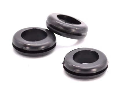ALLTRADE SUPPLY INC 7/8" ID x 1 1/8" Hole Size w 1/8" Groove Rubber Wire Grommets Oil Resistant