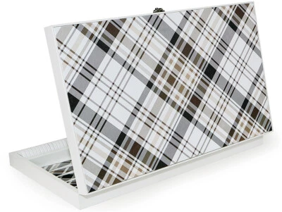 Luxus Trend Ekose Backgammon XXL Tavla  Gesellschaftsspiel - Bild 1 von 4