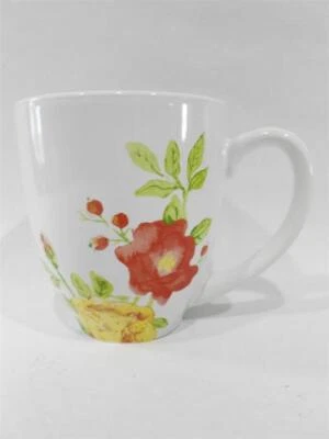 ❤️ Taza de gres CORELLE Boutique 13 oz EMMA JANE MUG *Rosas rojo amarillo rosa Foto 1 de 3