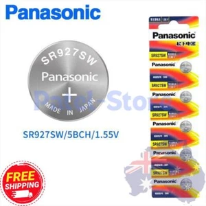 Panasonic Silver Oxide Watch Battery SR927SW (395) 1.55V Made in Japan - Picture 1 of 3