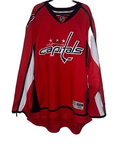 NHL Washington Capitals Mens Official Jersey Size XXXL Reebok Hockey Red 4XL - Picture 1 of 9