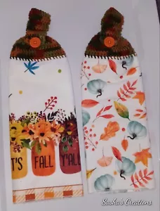 Crocheted Handled Hand Towel Set - Picture 1 of 2