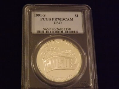 1991-S   $1        USO                 PCGS PR 70 DCAM - Image 1 of 2