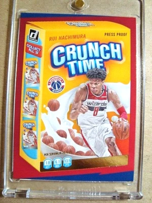 2020-21 Rui Hachimura Panini Donruss Crunch Time Press Proof MINT 🔥🔥🔥 - Image 1 of 2