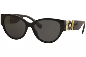 Versace Women's VE4368 VE/4368 GB1/87 Black Fashion Cat Eye Sunglasses 56mm - Picture 1 of 5