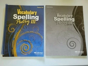 ABEKA A BEKA Vocabulary Spelling & Poetry III Teacher Set - Imagen 1 de 4