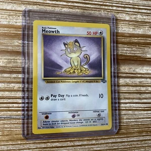 Meowth 56/64 Jungle Unlimited WOTC Pokemon Card Near Mint - Mint - Picture 1 of 2