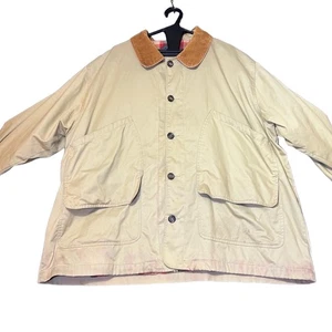 Haband Veste Homme 3X Beige Manteau de Grange Col velours côtelé Utilitaire Vintage Workwear - Photo 1 sur 20