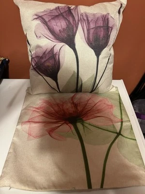 New Cotton Linen Printed flower pillow case Cushion Cover Gifts For Home Decor - Image 1 of 3