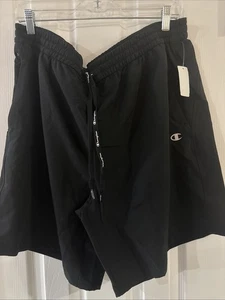 Champion Shorts Mens 2XL Black Sports 9” Sweat shorts Running Active NWT 85707 - Picture 1 of 4