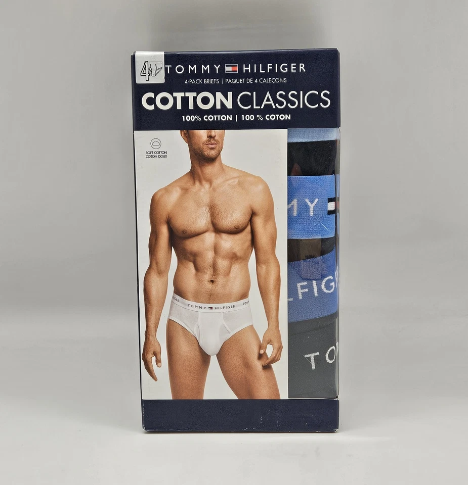 Paquete de 4 calzoncillos elásticos clásicos de algodón para hombre TOMMY HILFIGER M L surtidos Foto 1 de 4