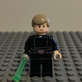 Lego Luke Skywalker Minifigure Jedi Dark Tan Smooth Hair Star Wars sw0635 - 1V