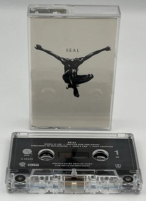 Seal Self Titled Album 1994 Audio Cassette Tape Kiss From A Rose Tested Foto 1 de 3