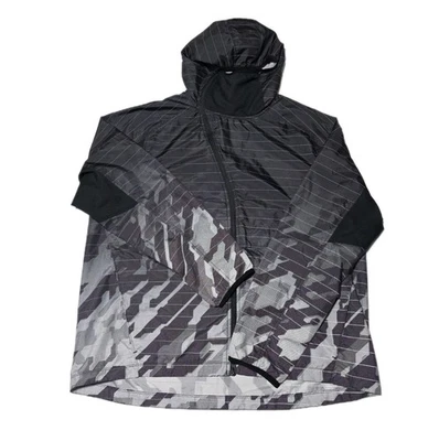 rare OAKLEY Camo Jacket Black Shell 412145 01K mens XXL 2XL Reflective  - Image 1 of 4