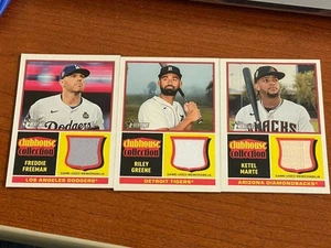 Lote de reliquias Topps Heritage 2025 - 3 cartas Freeman Greene Marte - Imagen 1 de 2