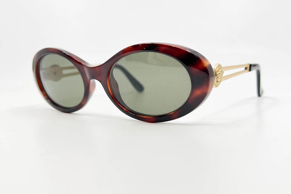 Gafas de sol de colección Gianni Versace doradas Medusa Mod 342/A Col 900 marrón 19083 Foto 1 de 4