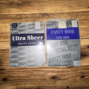 Ultra Sheer Pantyhose Off White One Size Queen Size 2pk NEW - Picture 1 of 6