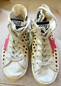 Zapatillas de skate Golden Goose Superstar High Top blancas para niños talla 30 - Imagen 1 de 14
