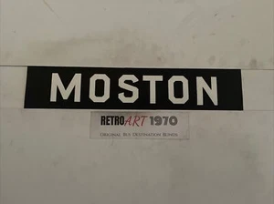 Moston - Manchester 3/69 Destination Bus Blind 24” Gift United City - Picture 1 of 12