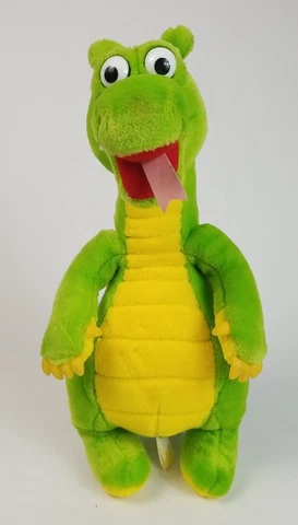 Vintage Dragon Tales DUDLEY the Dragon Green Yellow 14" Plush 1994 Cover