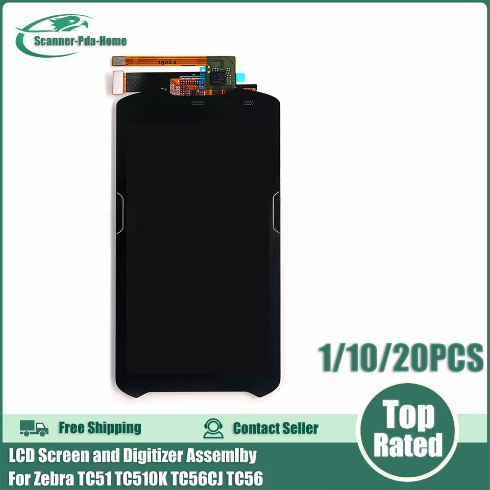 lot For Zebra TC51 TC510K TC56CJ TC56 LCD Screen and Digitizer Assemlby - Image 1 of 4