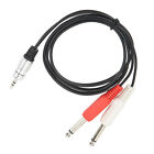 3.5mm To Dual 6.35mm Cable Male To Male Mono Low Distortion Y Splitter Cord SLS