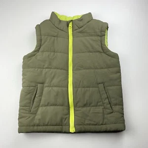 Boys size 5, H&T, green puffer vest / sleeveless jacket, FUC - Picture 1 of 6