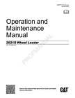 Caterpillar 2021D Wheel Loader Operators Maintenance Manual