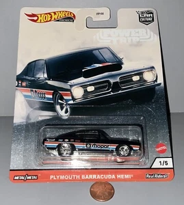 HotWheels Car Culture: 1968 Plymouth BARRACUDA HEMI- Metal/Real Riders - Mopar - Picture 1 of 5