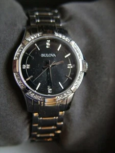 BRAND NEW BULOVA SWAROVSKI Crystal Stainless Steel Women's Watch 96L214 Ret. 299 - Picture 1 of 6