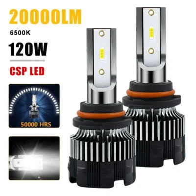2Pc H7 Car LED Bulb H1 H4 9005 9006 H11 Headlight Bulb 6500K White Headlight Kit - Image 1 of 4