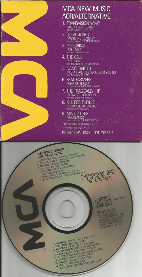RARE PROMO CD Tragically hip OINGO BOINGO beat Farmers STEVE JONES Sex Pistols   Foto 1 de 1