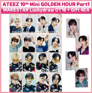 Ateez Makestar Luckydraw OT16 + Regalo Especial 4EA / 10ª Mini Hora Dorada Parte 1 - Imagen 1 de 1