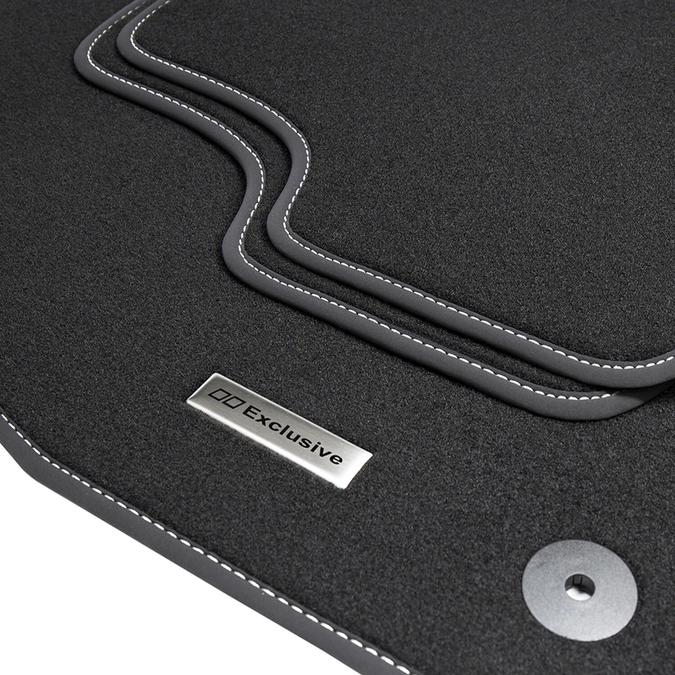Floor mats stainless steel logo for Audi A6 4G C7 Avant estate sedan from manufacturing years 2011-2018 - Image 1 of 4