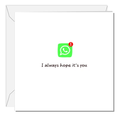 WhatsApp Valentine Day Card Birthday Card Love Notification Girlfriend Boyfriend - Image 1 of 4